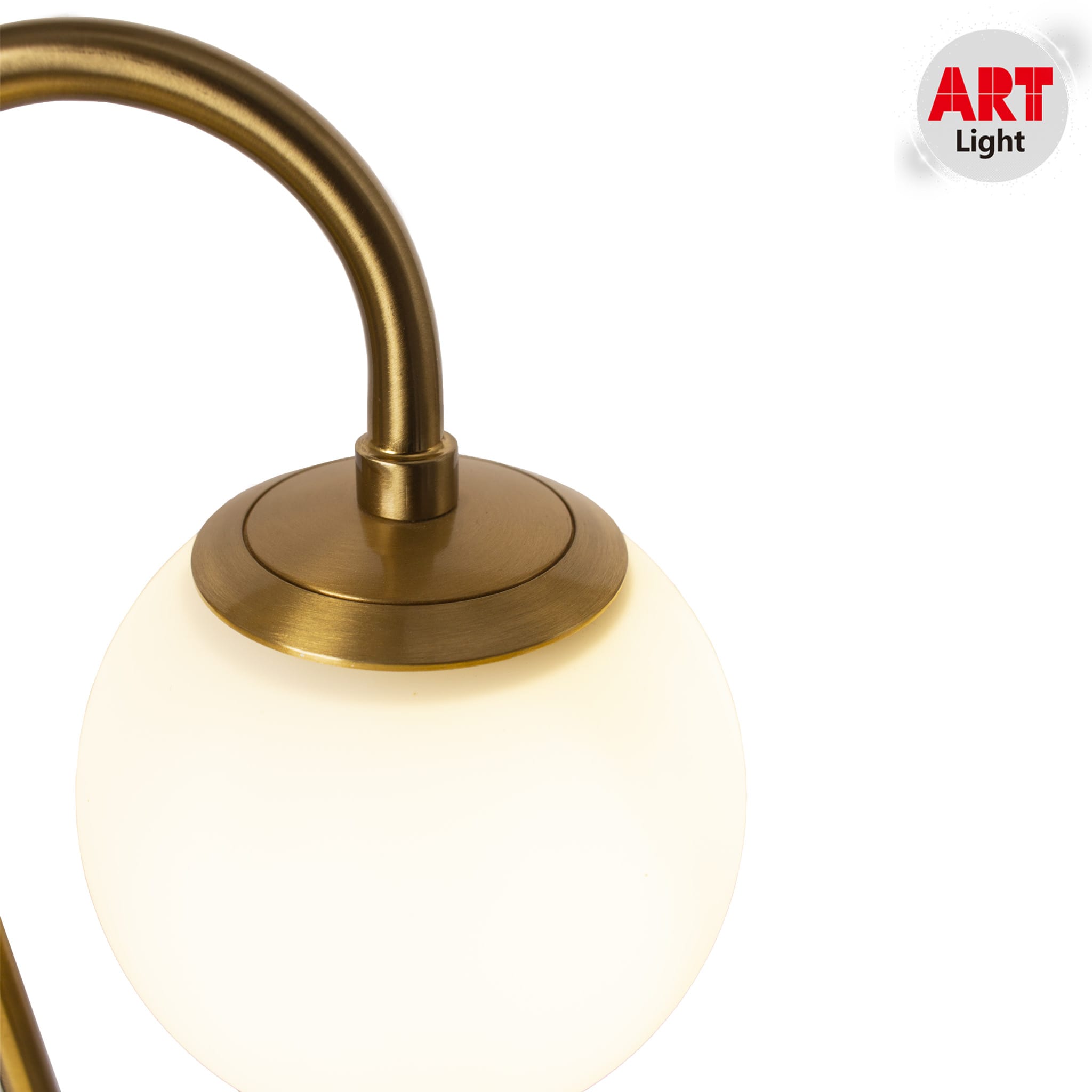 مصباح طاولة زجاجي مزدوج بتصميم عصري بسيط إبداعي ومُعدل على شكل كرة