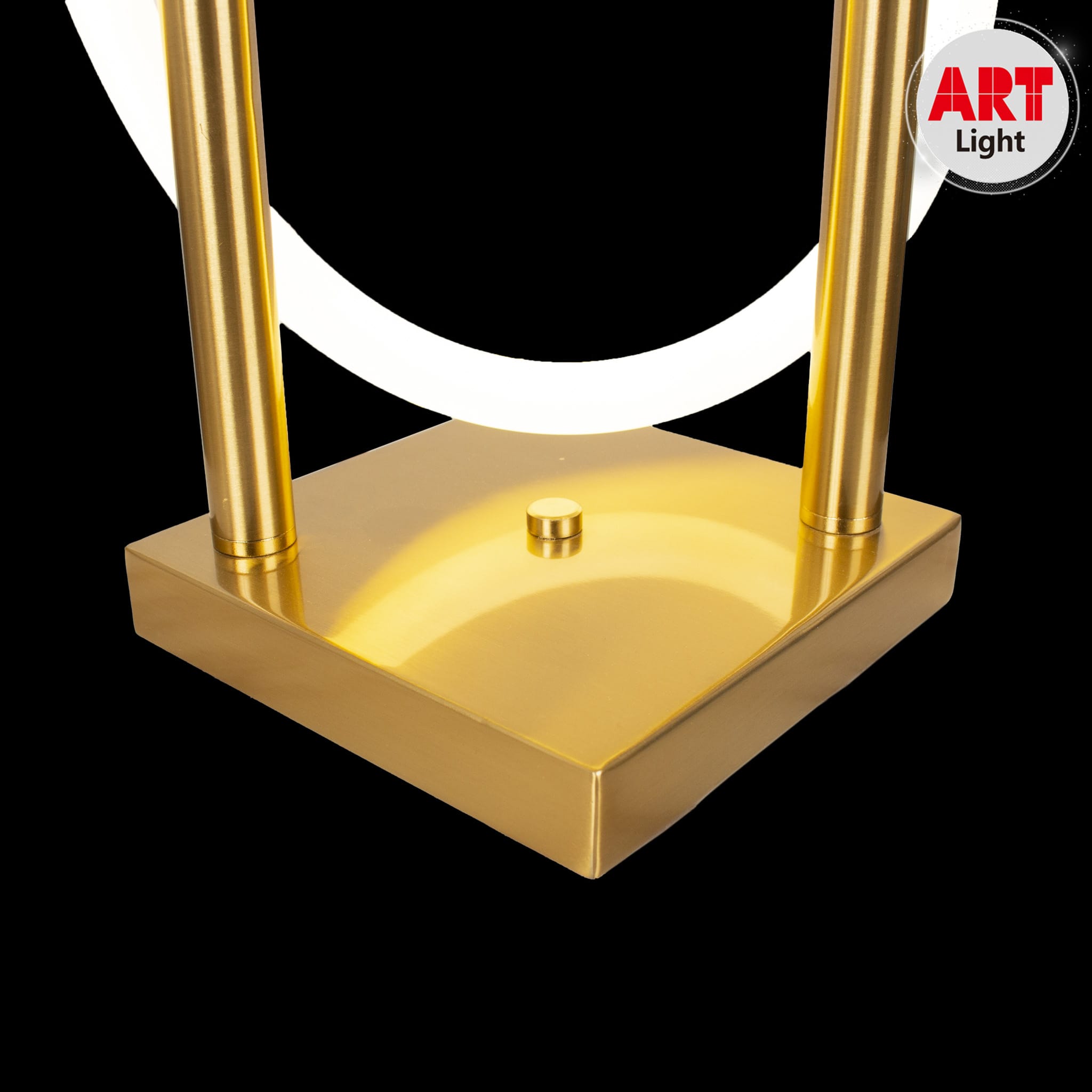 مصباح طاولة LED ذهبي