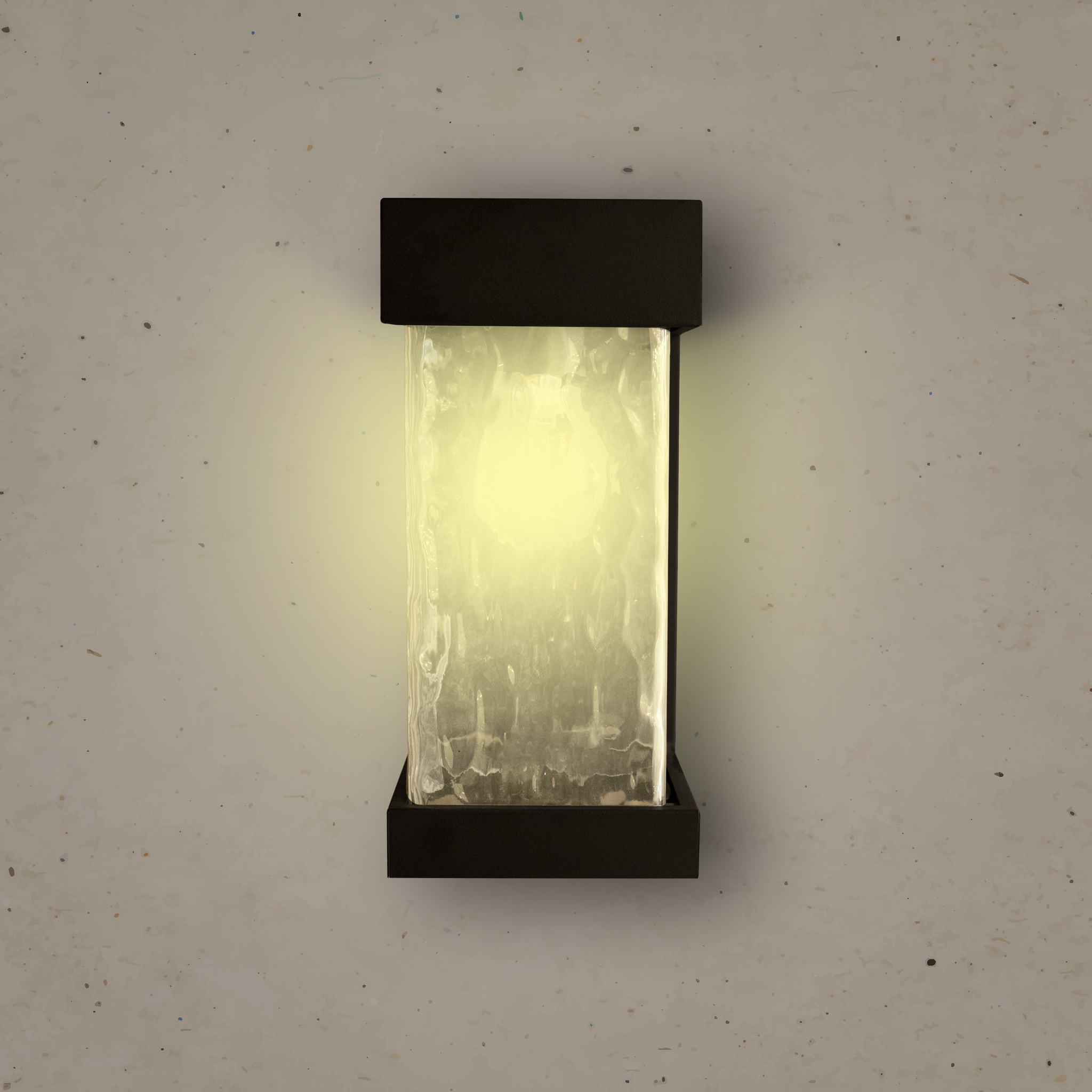 فانوس جداري خارجي أسود متوسط ​​الحجم E27