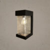 فانوس جداري خارجي أسود متوسط ​​الحجم E27