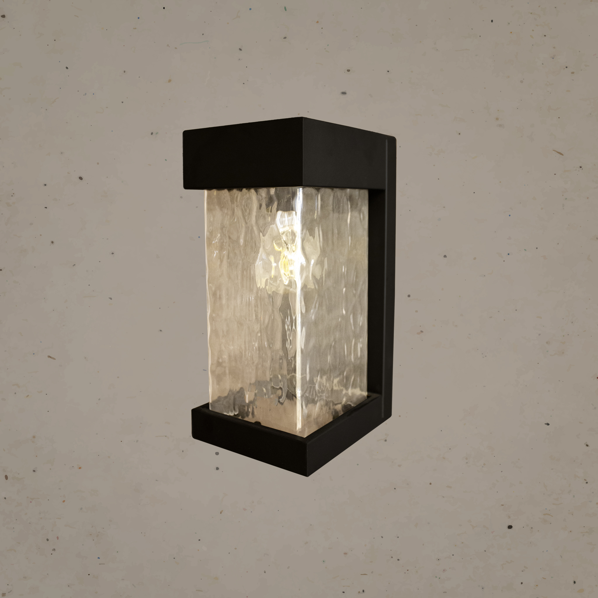 فانوس جداري خارجي أسود متوسط ​​الحجم E27