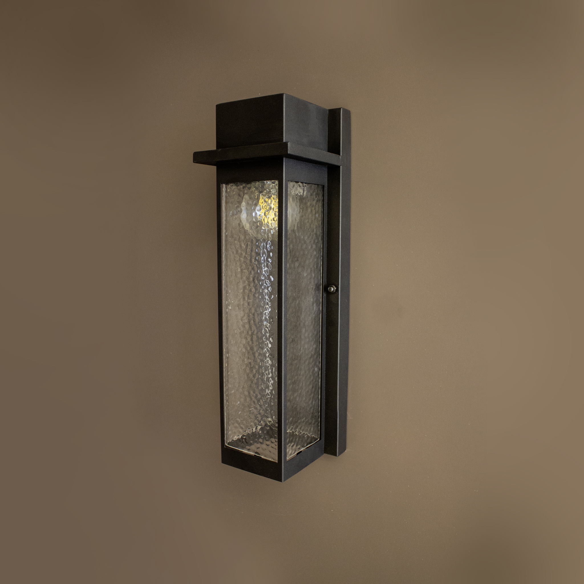 اطار اضاءة حائط مستطيل اسود متوافق مع لمبات E27