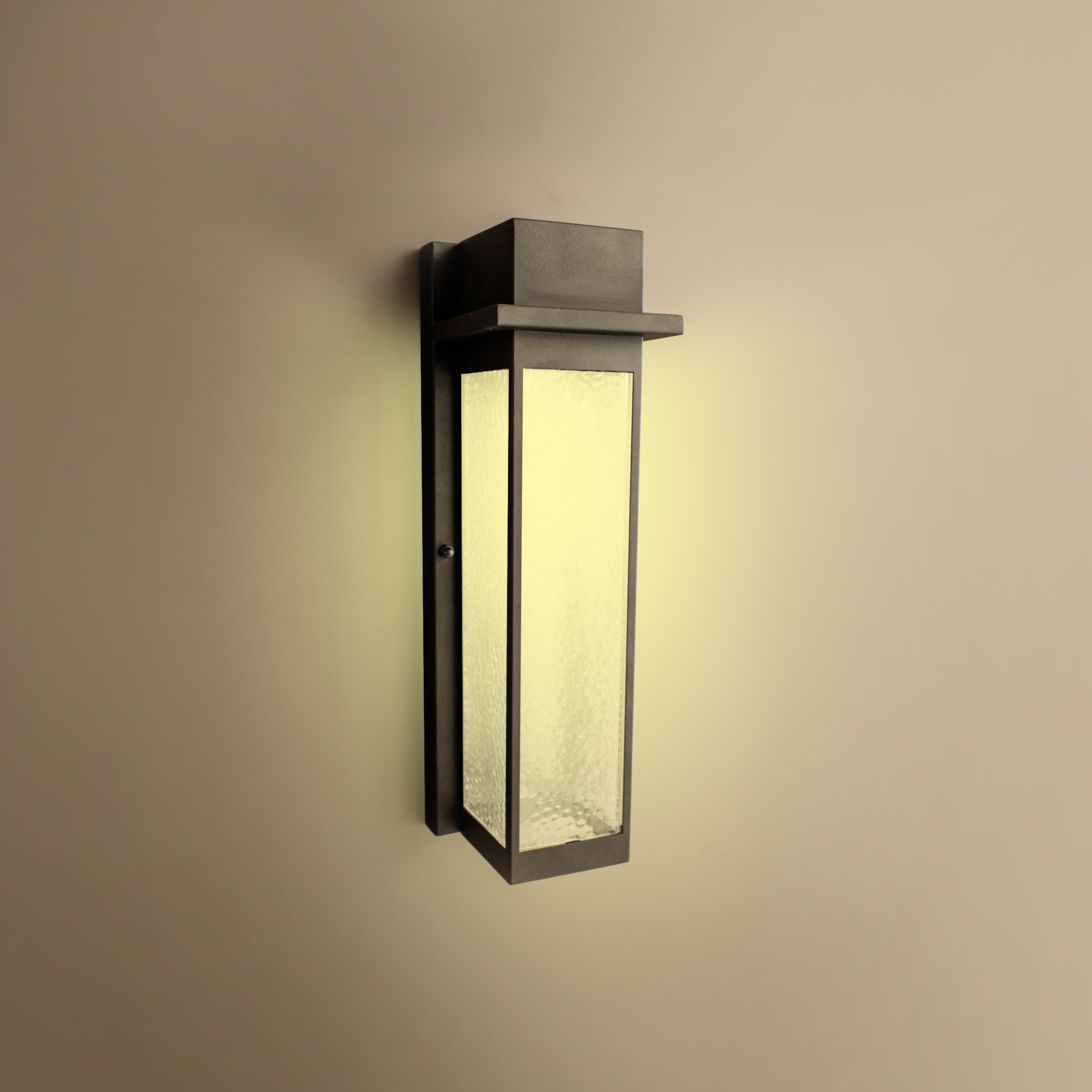 اطار اضاءة حائط مستطيل اسود متوافق مع لمبات E27