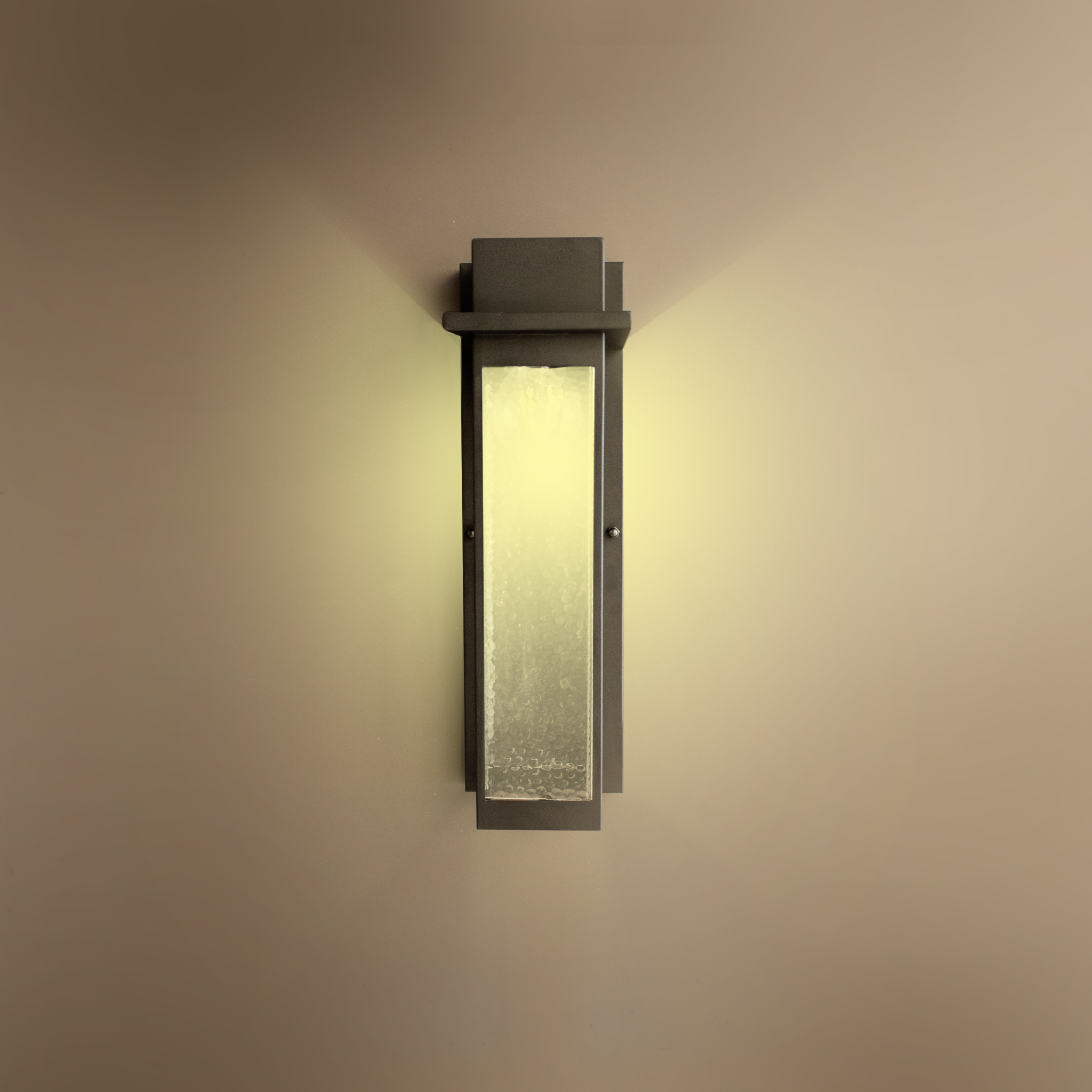 اطار اضاءة حائط مستطيل اسود متوافق مع لمبات E27