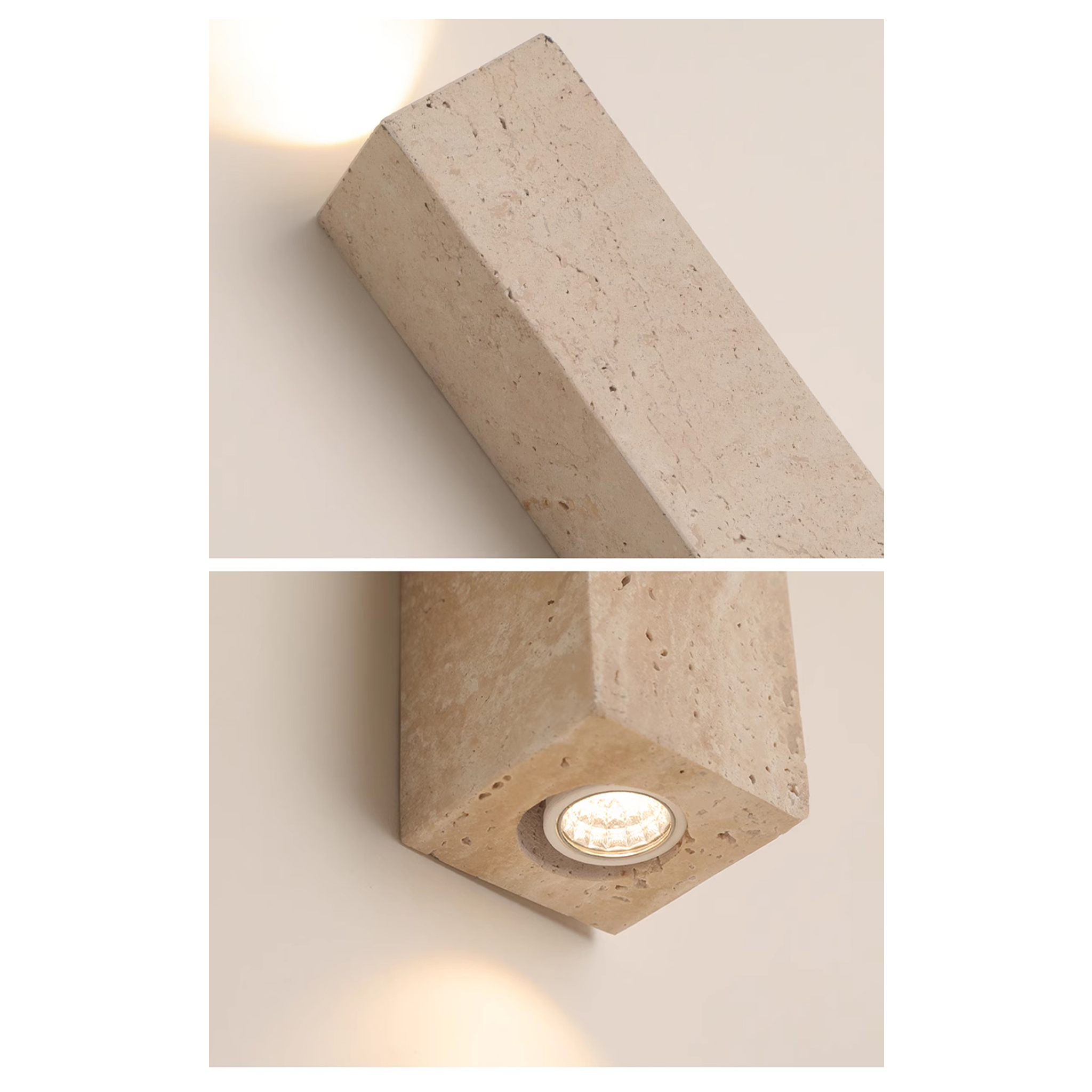 مصباح جدار أبليك - ريزن ماربل ومعدن