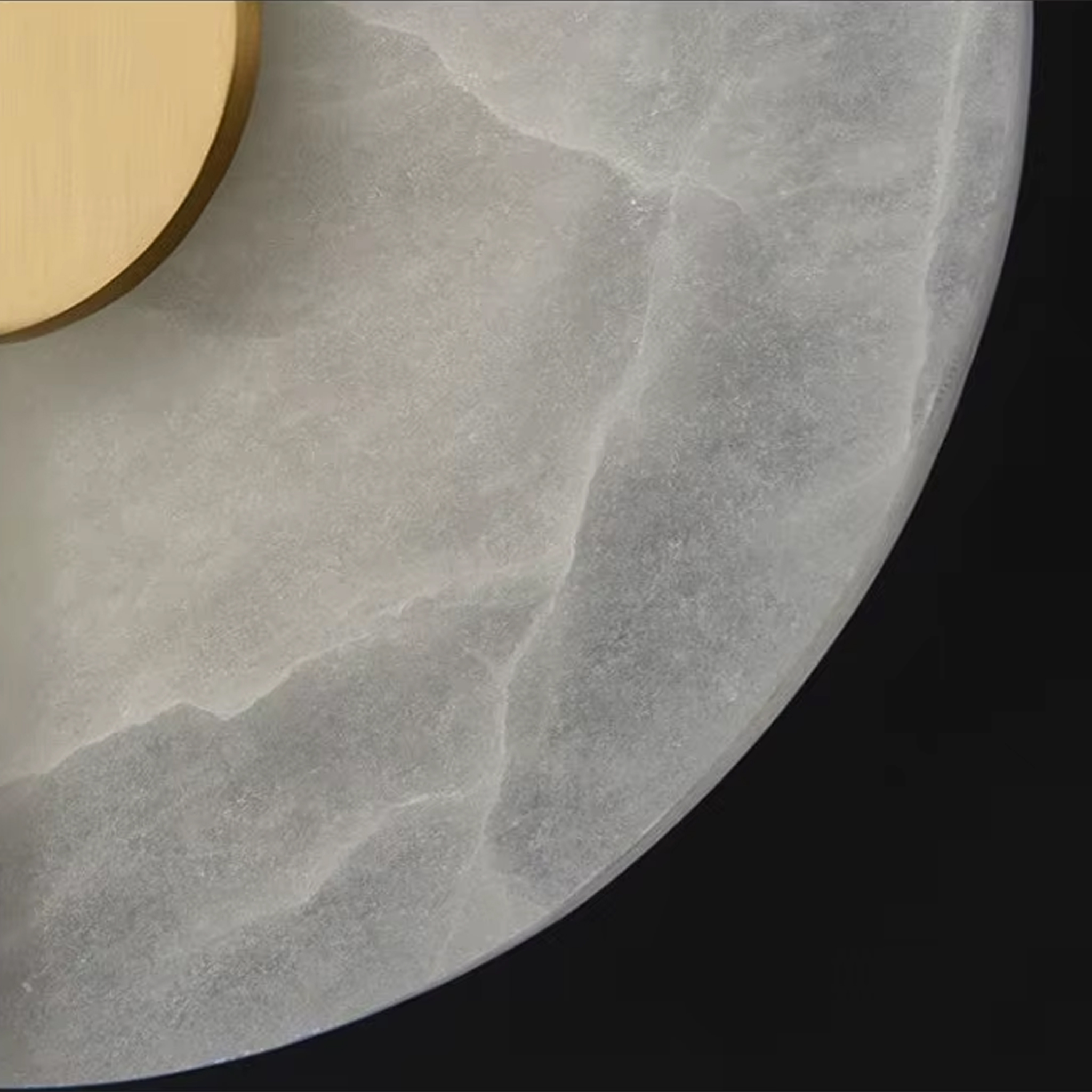 مصباح حائط LED من الرخام والمعدن الذهبي