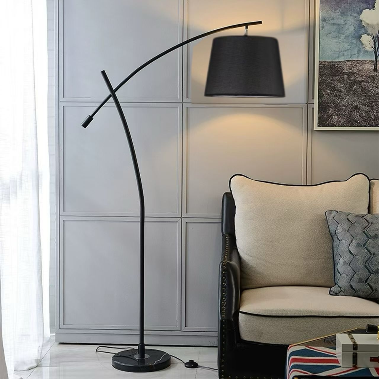 أباجورة ارضية اسود185 سم