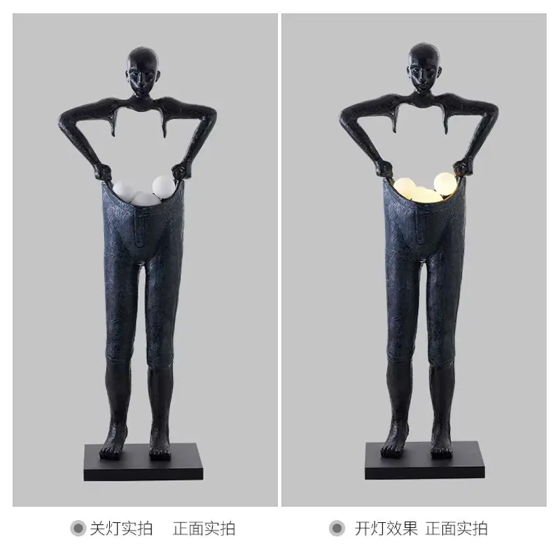 مصباح ديكوري أرضي براين باللون الأسود 5 لمبة (نسخة)