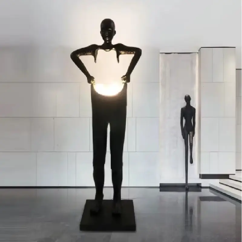 مصباح ديكوري أرضي براين باللون الأسود 5 لمبة (نسخة)